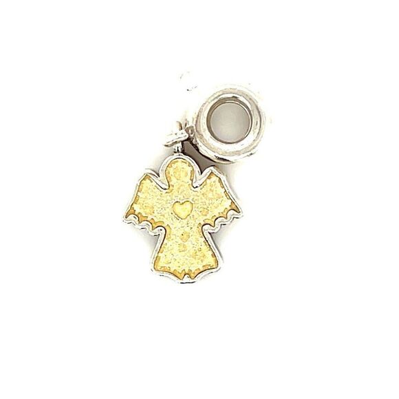 Pandora Yellow Angel Dangle Charm - Picture 1 of 6